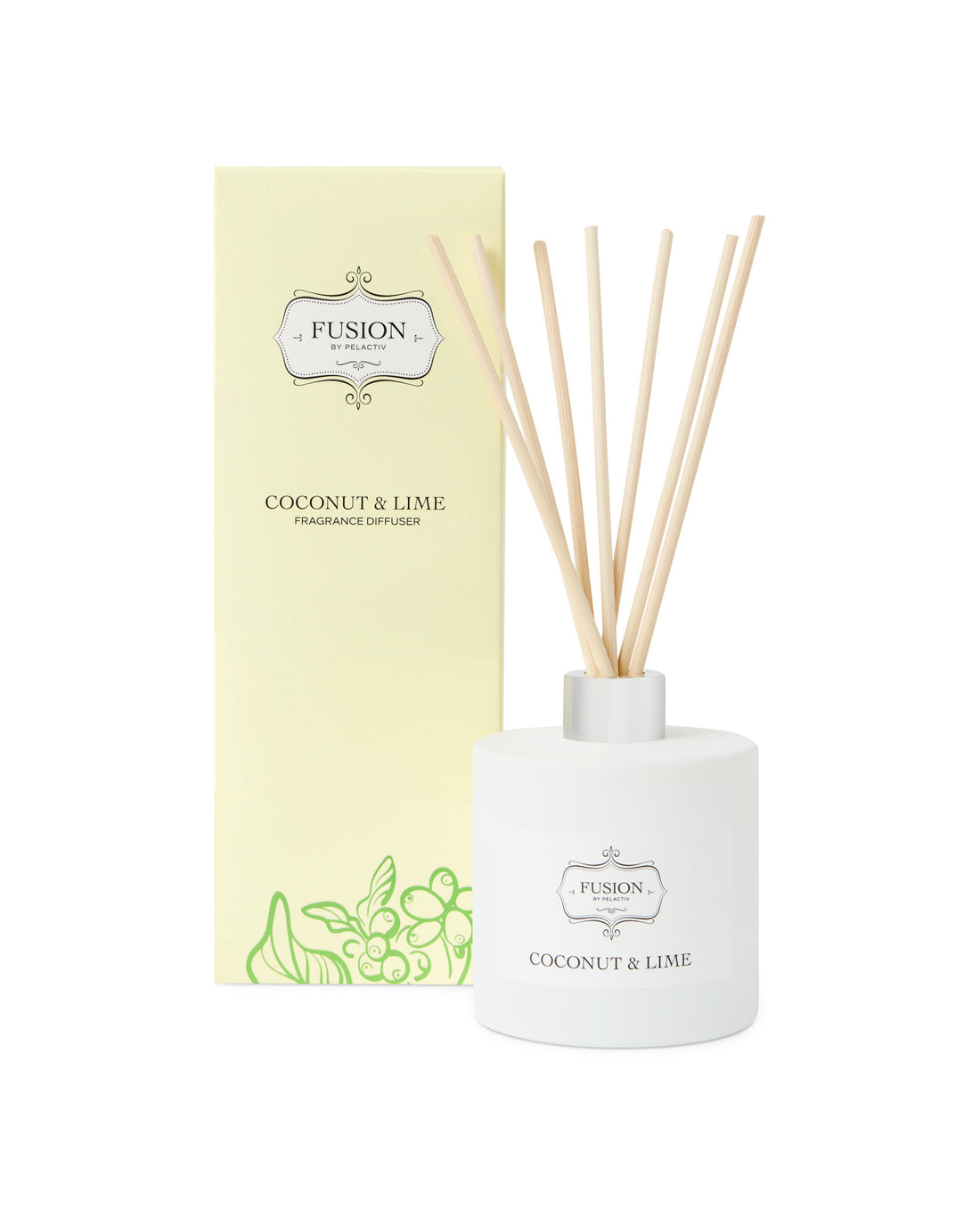 Fusion White Jar Coconut and Lime Fragrance Diffuser