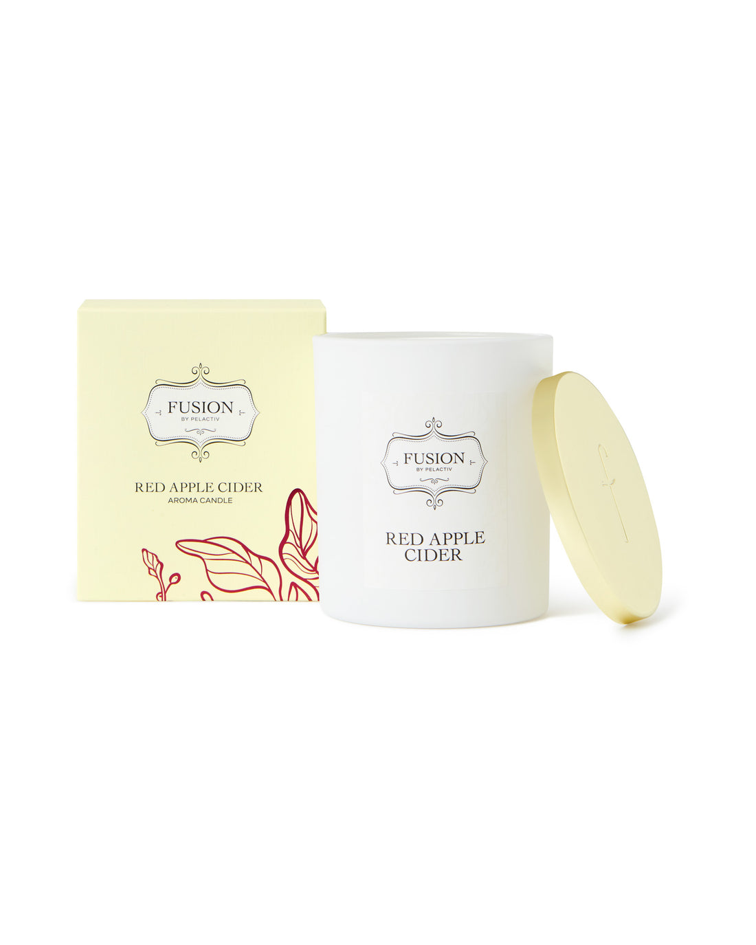 Fusion White Jar Red Apple Cider Soy Candle