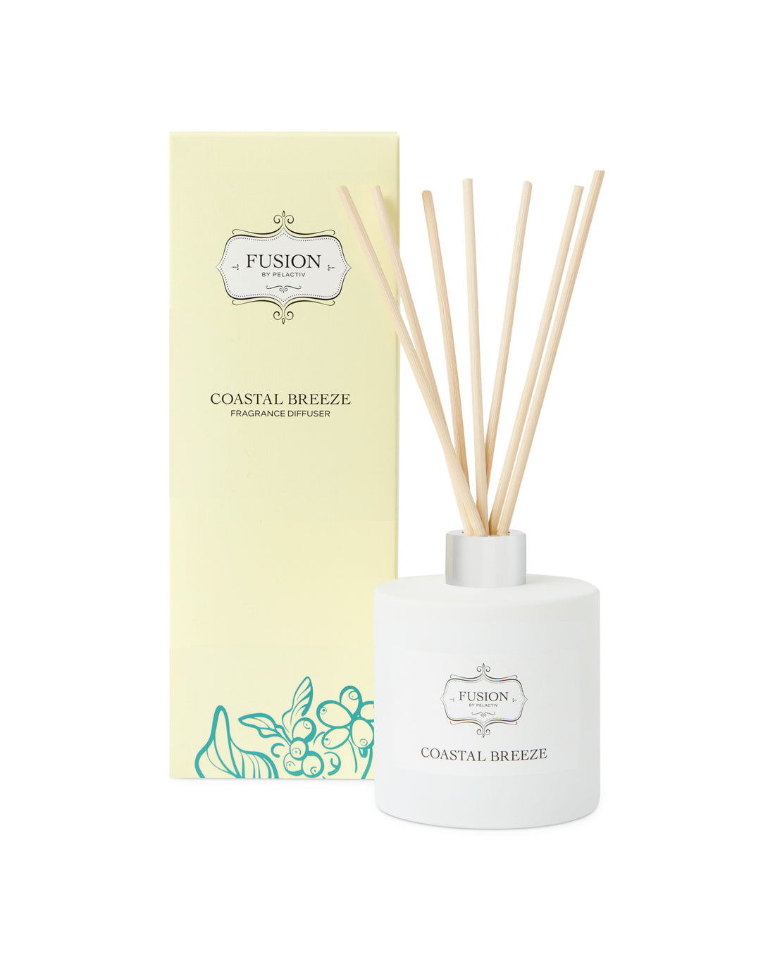 Fusion White Jar Coastal Breeze Fragrance Diffuser