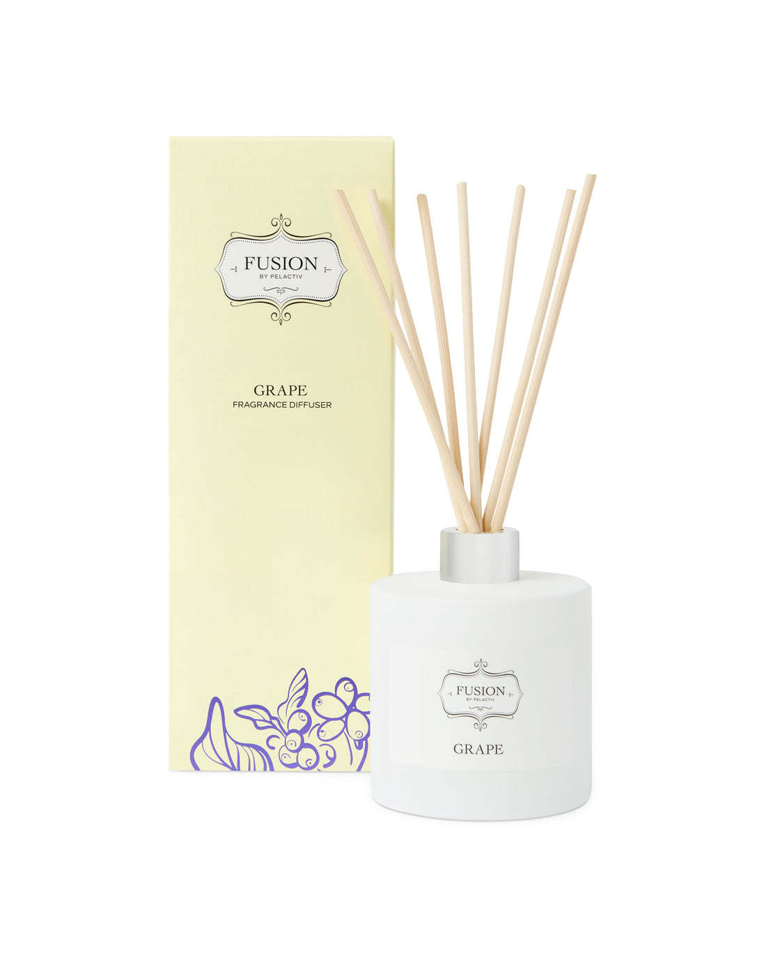 Fusion White Jar Grape Fragrance Diffuser