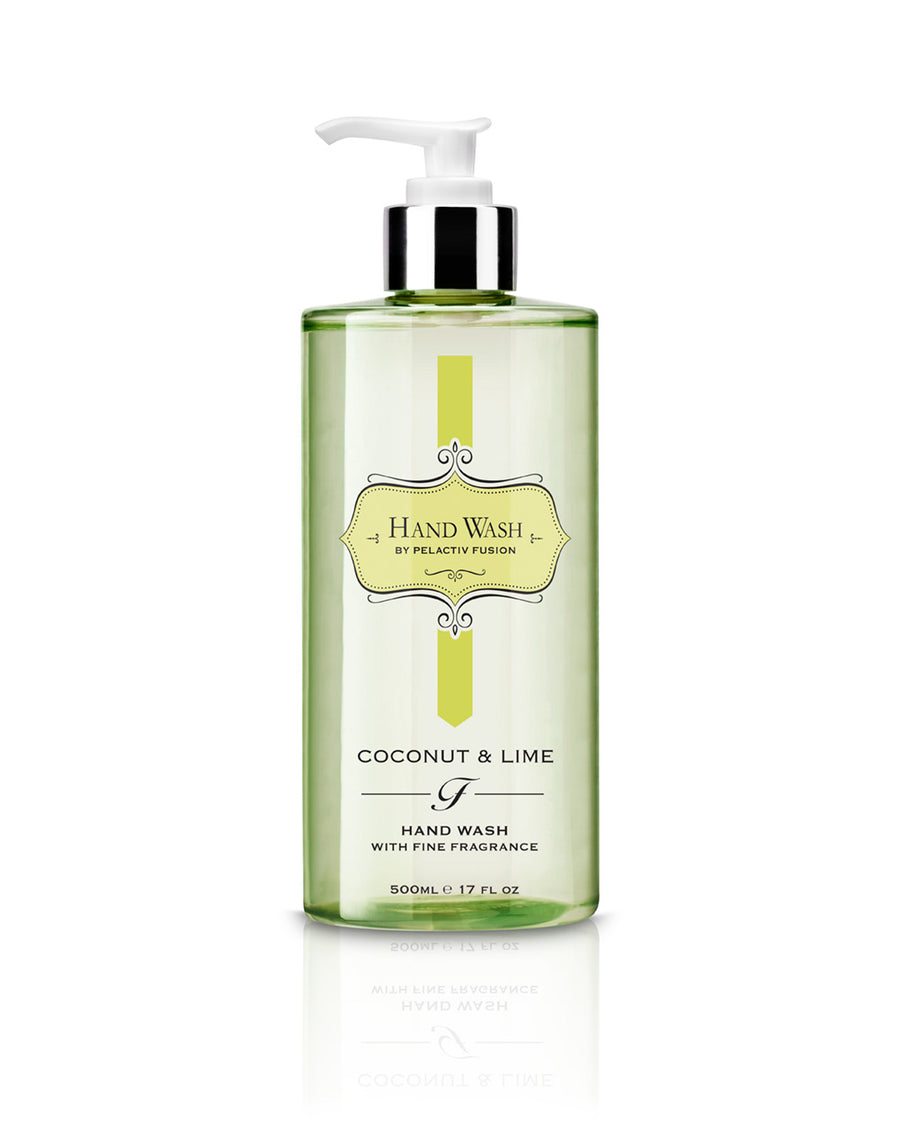 Fusion Coconut and LimeHand Wash in a Clear Bottle