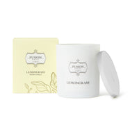 Fusion White Jar Lemongrass Soy Candle