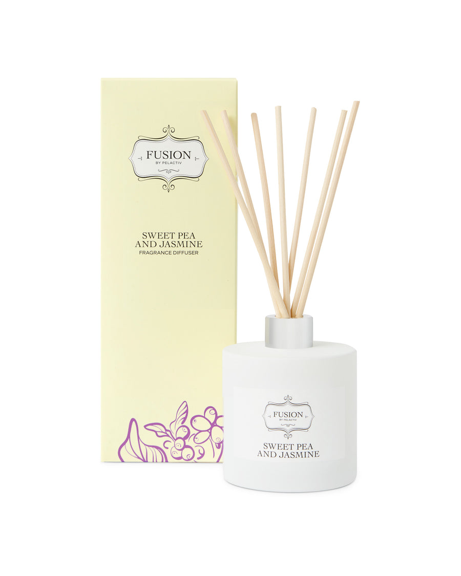 Fusion White Jar Sweet Pea and Jasmine Fragrance Diffuser