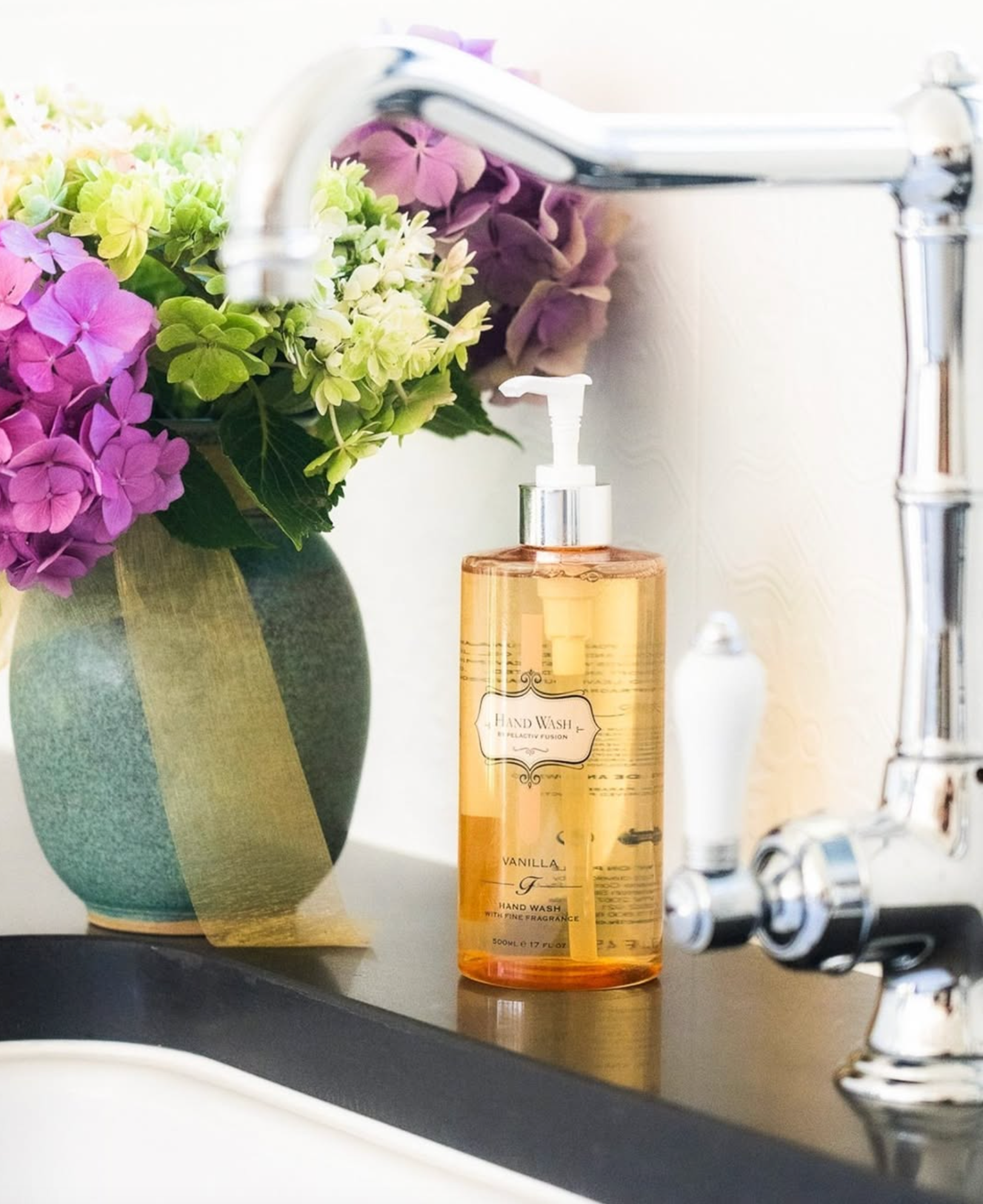 Fusion Vanilla Hand Wash at Bathroom Sink