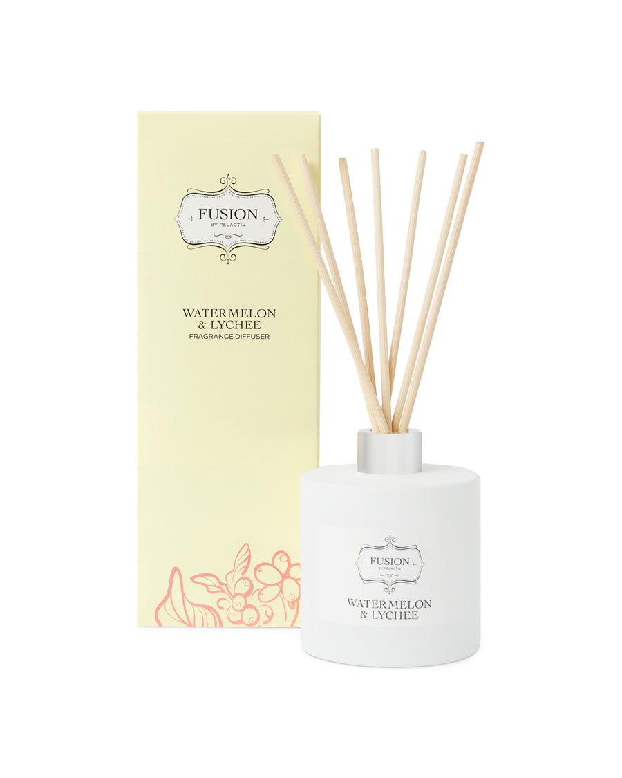Fusion White Jar Watermelon and Lychee Fragrance Diffuser